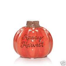 NEW!~Yankee Candle~HAPPY HARVEST PUMPKIN TEALIGHT HOLDER~Fall/Autumn/Halloween