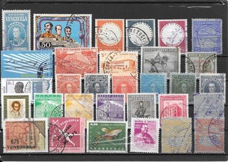 VENEZUELA : BEAU LOT DE TIMBRES OBLITERES