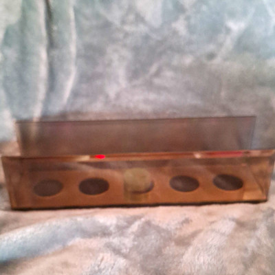 Partylite Infinite Reflections Prism Tealight Holder Glass Mirror Black P90673