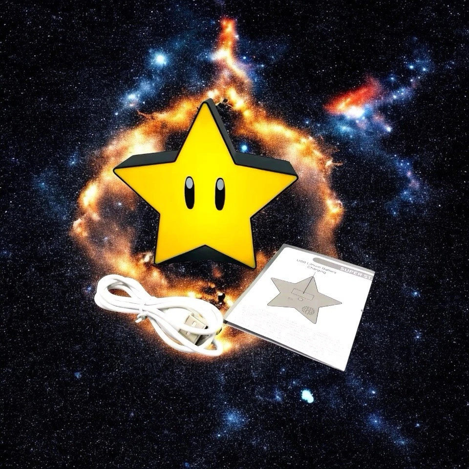 Super Star Light Cute LED Music Night Light Sound USB Charging Desk Lamp Gift - Image 2 of 4