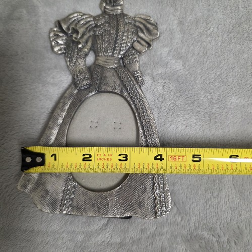 Vintage Pewter Victorian Dress Photo Frame - Picture 6 of 6