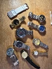 A lot w/10 not quite vintage yet but nice watches elgin and seiko