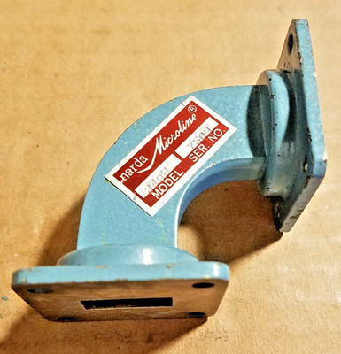 Narda Microline 349H WR-62 UG419/U P-Band Microwave Waveguide 90-Deg Elbow #7509