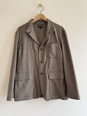 ENGINEERED GARMENTS LOITER JACKET M チェック Engineered Garments Loiter Jacket Small Brown Gunclub Check Made