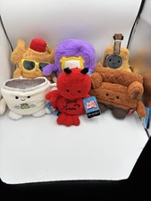 BumBumz Friends LOT 6 Peep Hole Picture Frame Lobster Guitar 7.5" Plush New