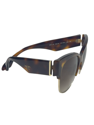 Cat Eye Tortoise Shell Prada Sunglasses with Gold Accents Prada Accessories Prada Tortoise Brown/Black Gradient SPR 19 P Cat Eye  main image 3