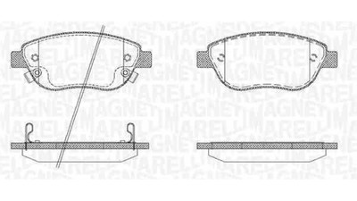Magneti Marelli Pastiglie Freno Anteriori/Posteriori – 363916060201 – Qualità Originale, Conforme ECE-R90, Per Sistema BOSCH