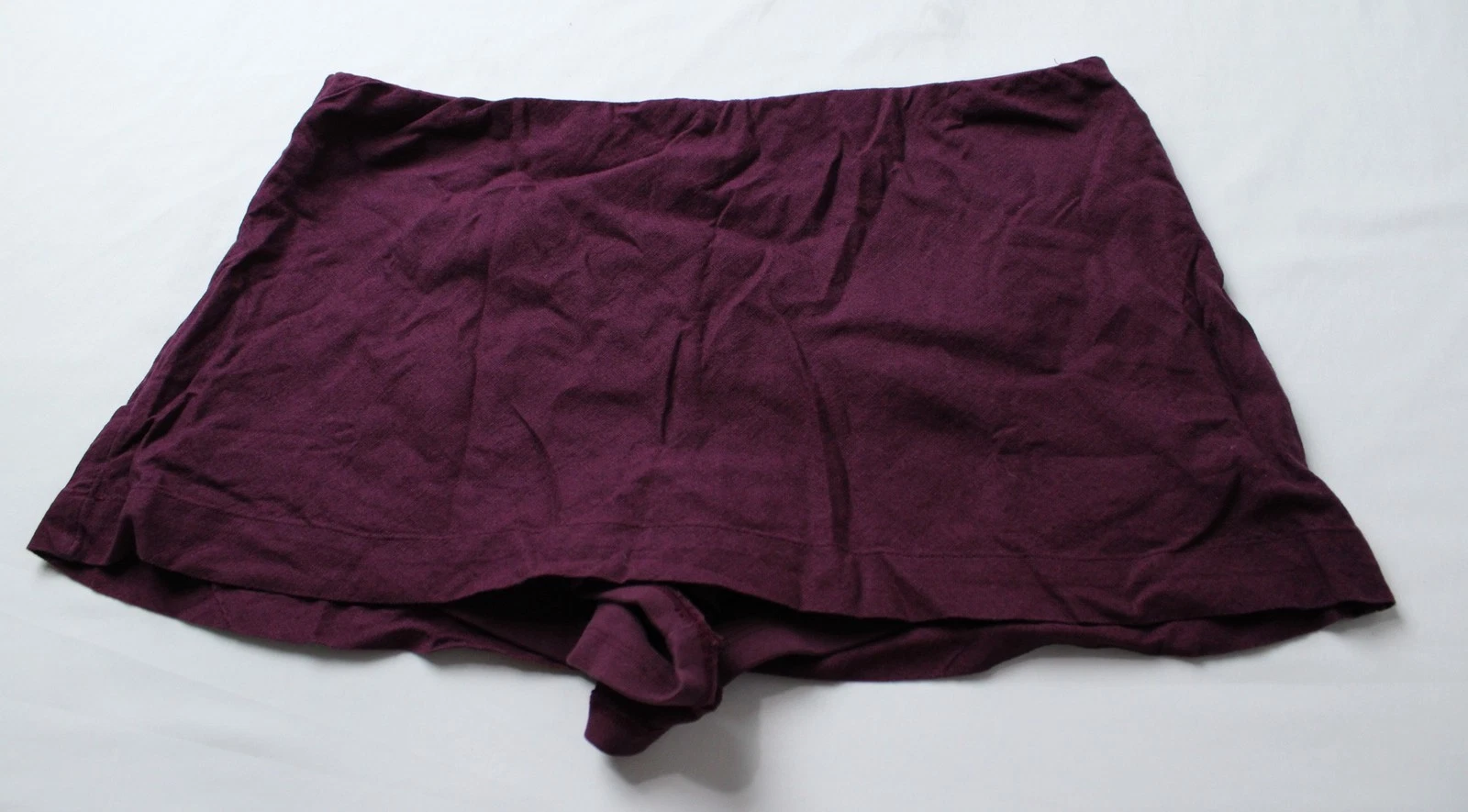 We The Free Women's Little Micro Mini Cotton Linen Skort EJ3 Cocoa Size XL NWT