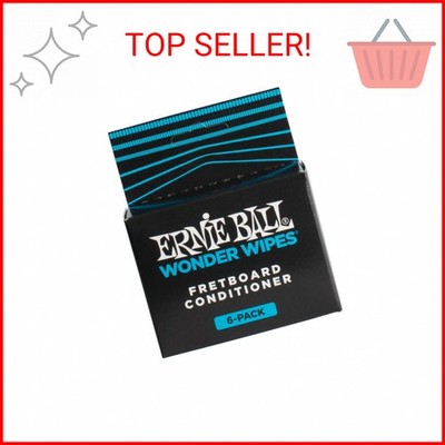 Ernie Ball Wonder Wipes Fretboard Conditioner, 6-pack (P04276)