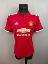 MANCHESTER UNITED 2017 2018 HOME SHIRT FOOTBALL SOCCER ADIDAS BS1214 SIZE M