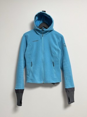 Norrona Narvik Fleece Stretch Winter Jacket Size S Women s Blue