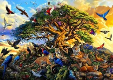 Parrot Family 1000 Pc Jigsaw Puzzle, Brand New-Sealed Box