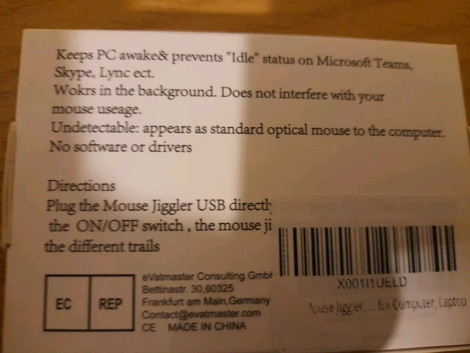 2 X MouseMover Undetectable USB JigglerMouseWiggler RemoteWorking KissYee Brand - Image 2 of 4