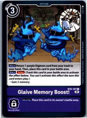 Glaive Memory Boost! Common Double Diamond BT6-107 C NM