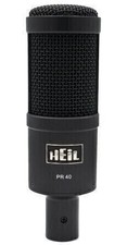 Heil Sound PR40 Black Large Diameter Studio Microphone with bag/clip