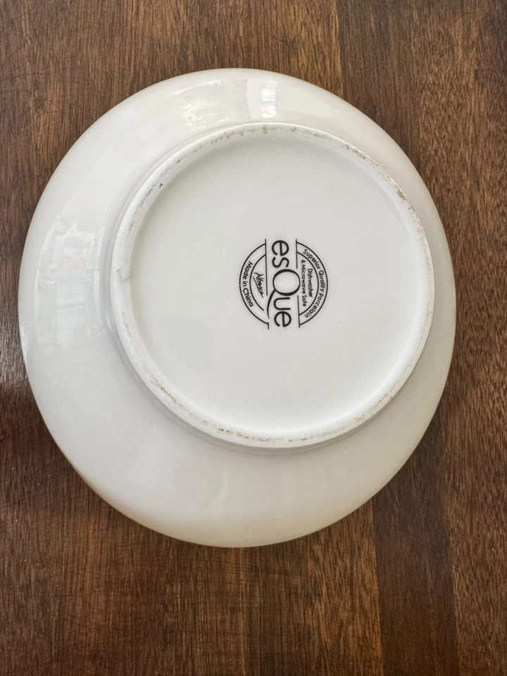 Tigela de servir oval de porcelana branca Esque Alfresco – Louça minimalista moderna - Imagem 2 de 4