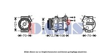 KOMPRESSOR KLIMAANLAGE AKS DASIS 851555N FÜR OPEL KLIMA KOMPRESSOR