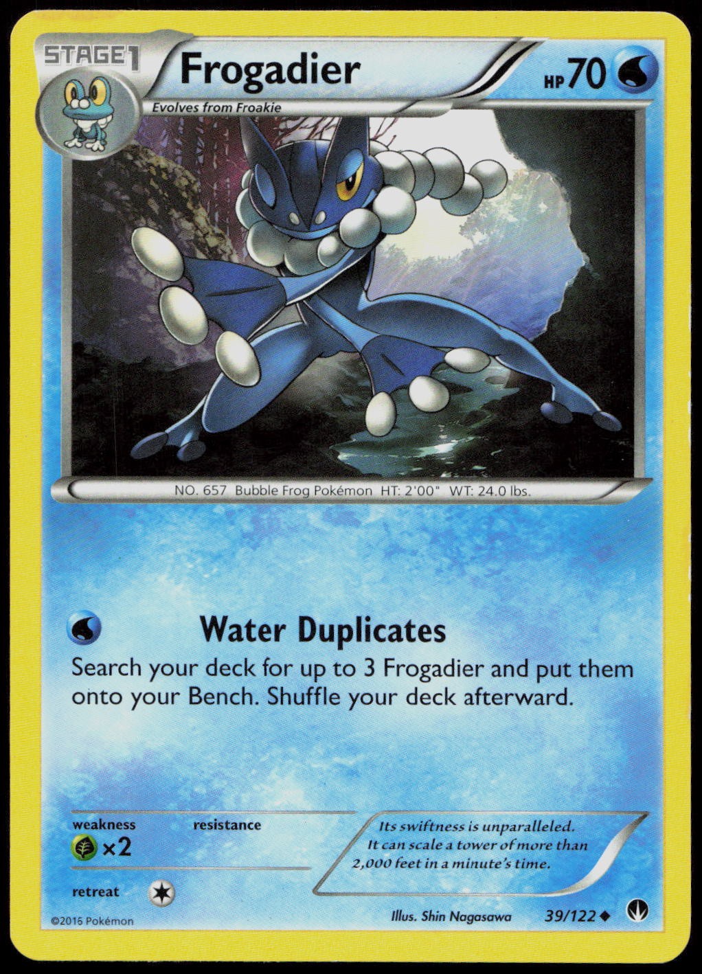 Frogadier 39/122 XY - BREAKpoint Non-Holo Pokemon TCG