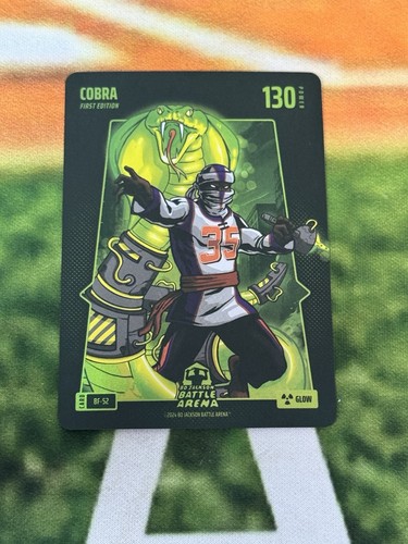 Bo Jackson Battle Arena 2024 Cobra #130 1st Edition Glow Trading Card RG