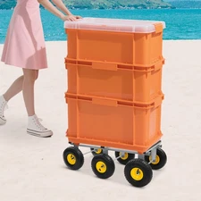 Morden 6Wheel All-Terrain Mover Heavy Duty Furniture Dolly 1200LB Capacity Mover