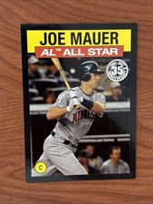 2021 Topps #86AS-30 Joe Mauer 1986 All Star Black Parallel /299 Minnesota Twins