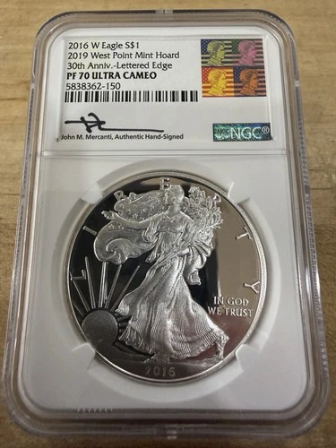 Rare 2016-W American Silver Eagle Proof – Perfect NGC PF 70 Ultra Cameo