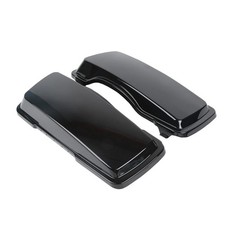 Vivid Black Upper Saddlebags Lids Cover for Harley Touring Road Glide 94 13