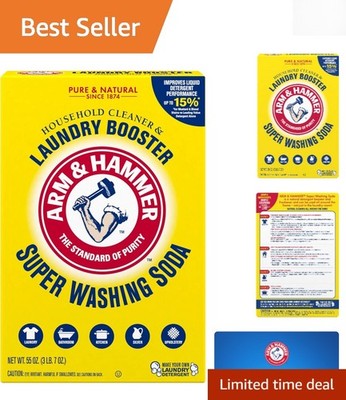 55 oz Super Washing Soda: Phosphate-Free Laundry Booster & Multi-Surface Cleaner