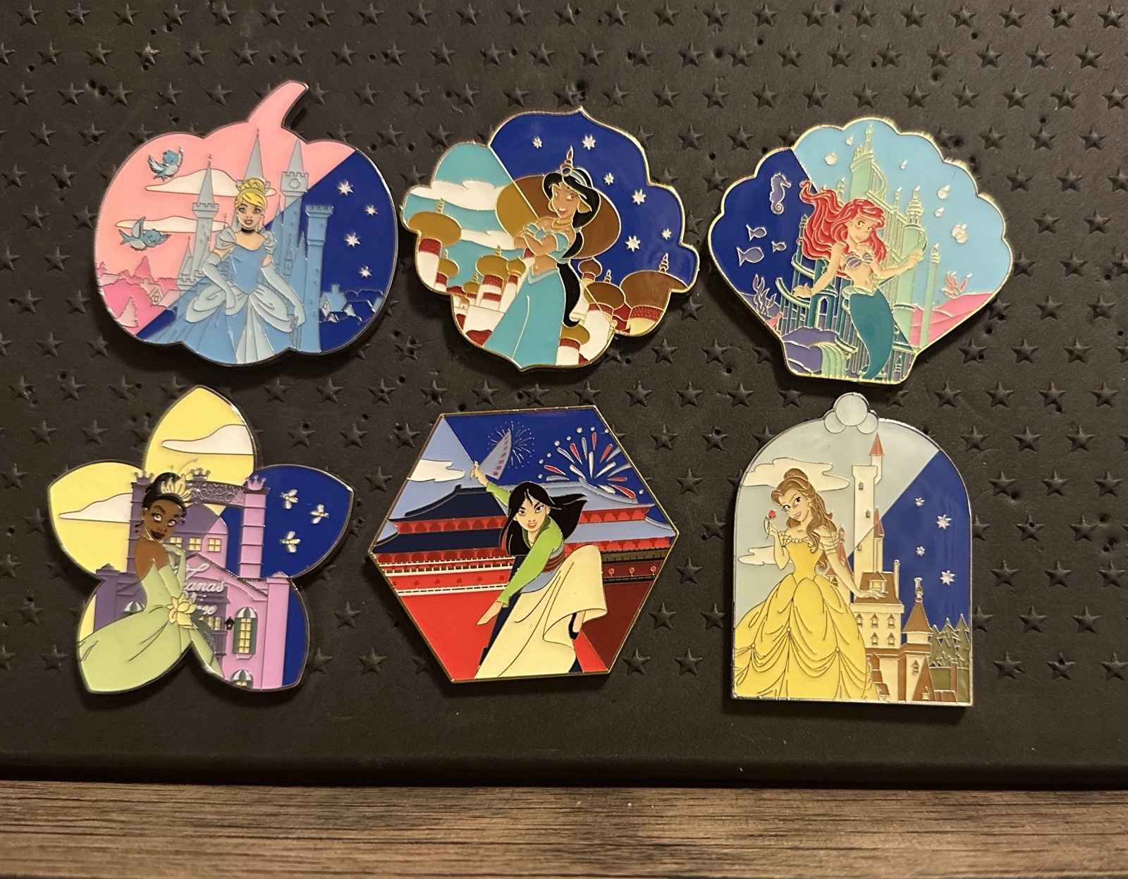 Disney Loungefly Princess Day and Night Pin Set