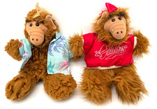 ALF Puppets Orbiters Baseball Surfer Hawaiian Shirt Burger King 1988 VTG