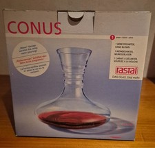 Glas Weindekanter, mit Wellenschliff, mundgrblasen. transparent, von RASTAL, Neu