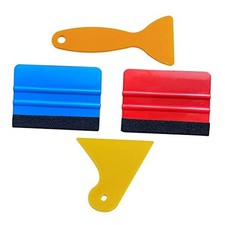 Felt Edge Squeegee Car Wrapping Tool Kits 4 Inch Vinyl Wrap Squeegee 4Pcs