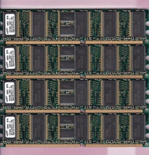 1GB 4x256MB PC2100R DDR-266 ECC REG SAMSUNG M312L3223ETS-CB0 RAM KIT DDR1 RDIMM