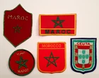5 x Vintage Morocca Souvenir Tourist Badges Patches. Holiday. North Africa Maroc