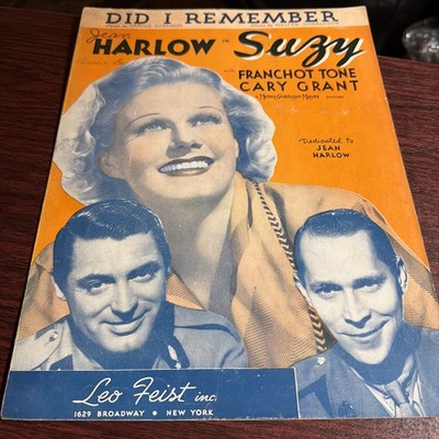 Vintage 1936 Sheet Music Did I Remember by Harold Abramson & Walter Donaldson