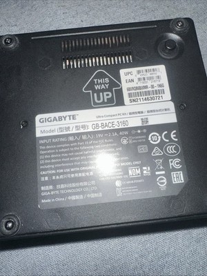 Mini PC Gigabyte GB BACE 3160 240 SSD