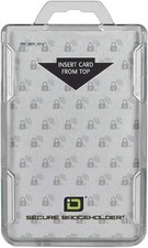 RFID Blocking Secure Badge Holder - Duolite 2 Card ID Holder - Poly Carbonate -