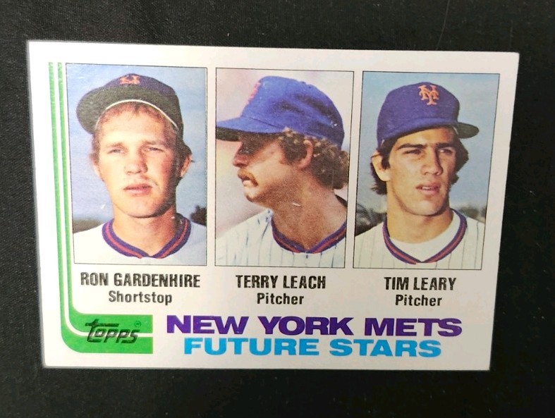 1982 Topps Mets Future Stars - Ron Gardenhire/Terry Leach/Tim Leary Rookie New