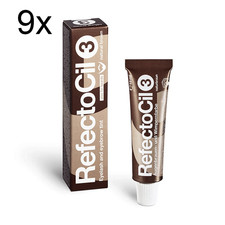 9 x RefectoCil 3 naturbraun Augenbrauenfarbe ...