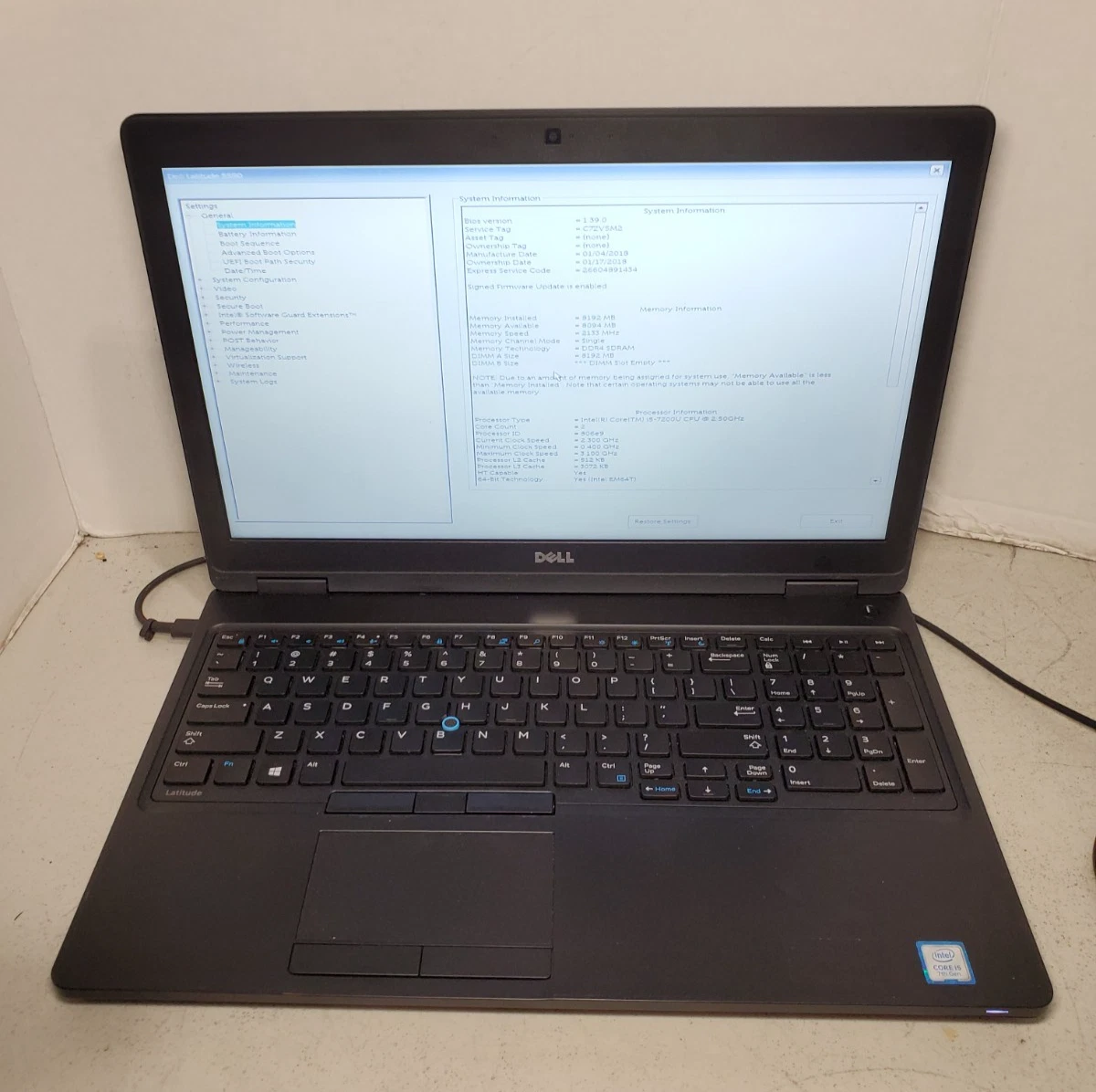 Dell Intel Core i5 7th Gen. PC Laptops & Netbooks 256 GB SSD