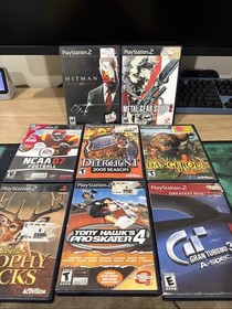 PS2 Slim Playstation 2 Console SCPH-90001 Bundle Lot w/ Games Controllers Tested