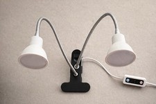 Aceple LED Grow Light 2 Head Clip On Plant Lamp Timer 6H 10H 12H 14W New