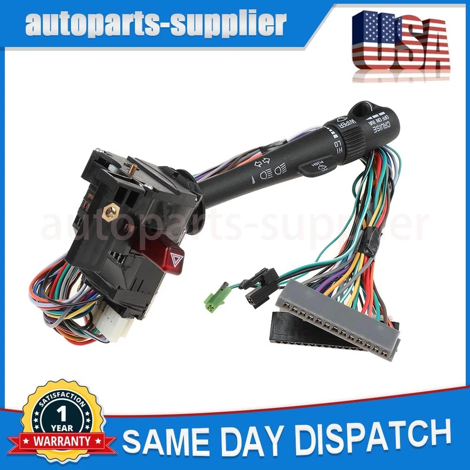 Turn Signal Switch for Chevrolet S10 Pickup Blazer GMC Envoy Jimmy Sonoma - Image 2 of 4