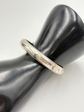 STERLING SILVER 925 7.25"BANGLE BRACELET 9.7 mm 14.4g
