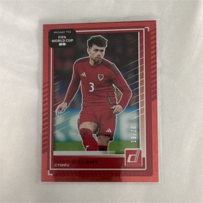 Panini Donruss Road to FIFA World Cup Neco Williams #2 Red Pyramids /20