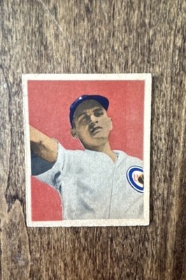 1949 Bowman - Emil Verban #38 White Back - Surface Wrinkles