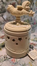 Department 56 Snowbabies Count Your Lucky Stars Candle Jar  6" Tall NEW w/o Box