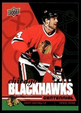 2025-26 Upper Deck Chicago Blackhawks Centennial Keith Carney #34