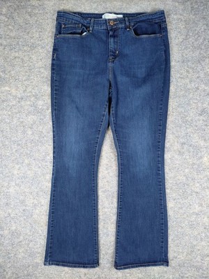 Signature By Levi's Jeans Midrise Bootcut Blue Womens 16M Measure 34x28.5