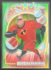 2026 Topps Chrome Disney Mr. Incredible Yellow & Green RayWave 34/225 #126 Pixar